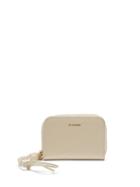 Ladies Accessories Jil Sander - Braided-strap Zipped Leather Wallet - Womens - White