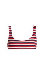 Matchesfashion.com Solid & Striped - The Elle Ribbed Bikini Top - Womens - Red Stripe