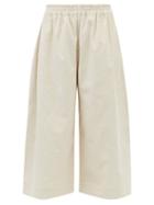 Cawley Studio - May Cropped Cotton-corduroy Trousers - Womens - Cream