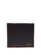 Matchesfashion.com Paul Smith - Artist Stripe Leather Bi Fold Wallet - Mens - Black