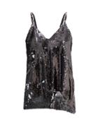 Marques'almeida - Upcycled Two-way Sequinned Tulle Cami - Womens - Black Multi