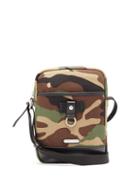 Matchesfashion.com Saint Laurent - Camouflage Print Canvas And Leather Cross Body Bag - Mens - Camouflage