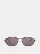 Saint Laurent Eyewear - Aviator Frame Metal Sunglasses - Mens - Black