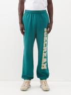 Icecream - Logo-print Cotton-jersey Track Pants - Mens - Green