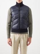 Tom Ford - Chevron-quilted Down Gilet - Mens - Navy