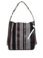 Proenza Schouler Python-effect Woven Leather Tote
