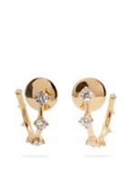 Matchesfashion.com Fernando Jorge - Sequence 18kt Gold And Diamond Hoop Earrings - Womens - Gold