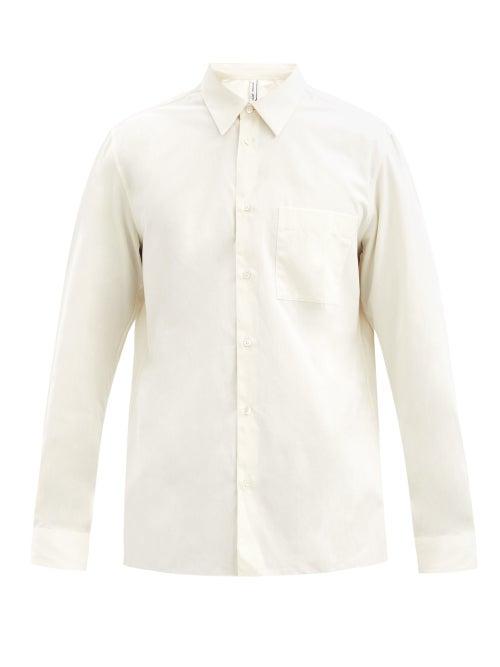 Matchesfashion.com Another Aspect - 3.0 Patch-pocket Organic-cotton Twill Shirt - Mens - White