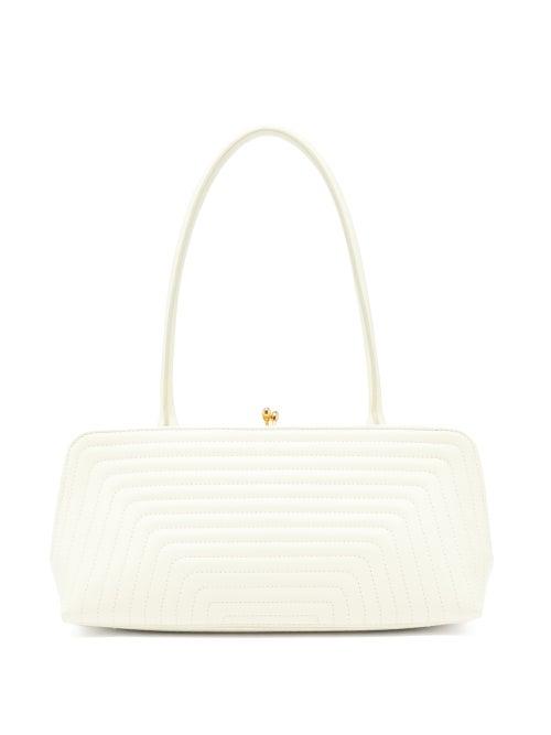 Matchesfashion.com Jil Sander - Quilted Small Leather Shoulder Bag - Womens - White