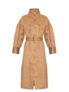 Mafalda Von Hessen Painter Single-breasted Cotton Coat