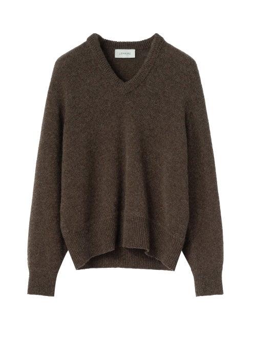 Lemaire - V-neck Sweater - Mens - Brown