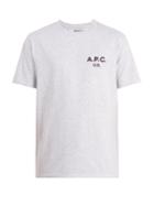 A.p.c. Us Star And Logo-print Cotton-blend T-shirt