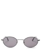 Matchesfashion.com Andy Wolf - Armstrong Oval Shaped Sunglasses - Mens - Black