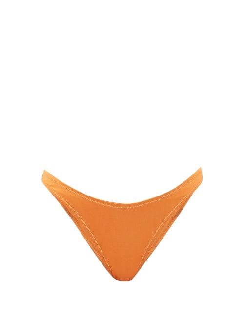 Matchesfashion.com Reina Olga - Selvaggia High-cut Bikini Briefs - Womens - Orange