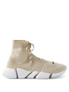 Balenciaga - Speed 2.0 Lace Up Trainers - Mens - Light Beige