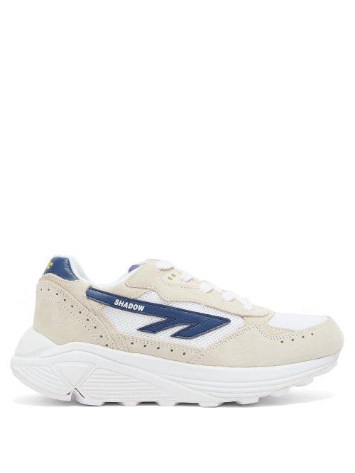 Matchesfashion.com Hi-tec Hts74 - Silver Shadow Rgs Suede And Mesh Trainers - Womens - Blue White