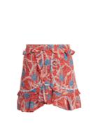Isabel Marant Ugi Floral-print Cotton Skirt
