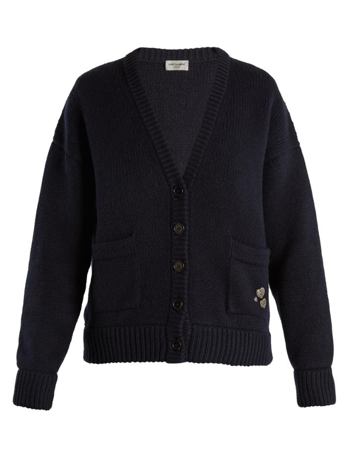 Saint Laurent V-neck Cashmere Cardigan