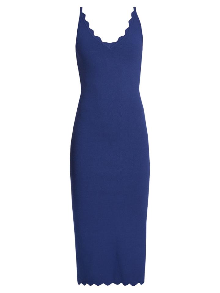 Altuzarra Beatrix Scallop-edged Sleeveless Dress