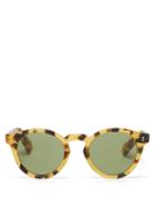 Mens Eyewear Oliver Peoples - Martineaux Round Tortoiseshell-acetate Sunglasses - Mens - Tortoiseshell