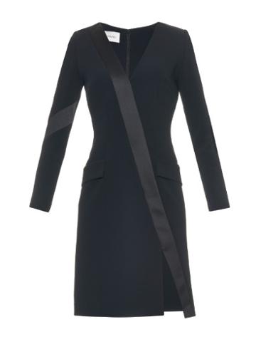 La Mania Mere Crepe And Satin Dress