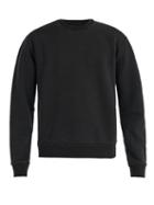 Matchesfashion.com Maison Margiela - Elbow Patch Cotton Sweatshirt - Mens - Black