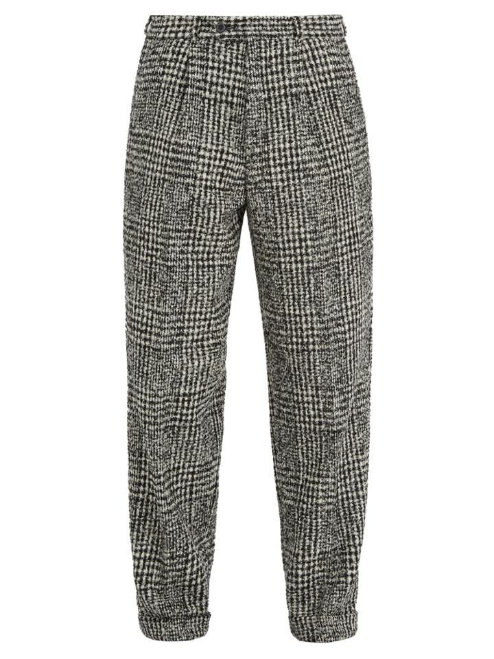 Éditions M.r Prince Of Wales-checked Wool-blend Trousers