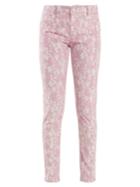Preen Line Kiera Skinny Floral-print Corduroy Trousers