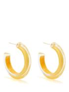 Alison Lou - Jelly Small 14kt Gold-plated Hoop Earrings - Womens - Yellow
