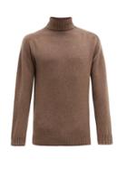 Matchesfashion.com Officine Gnrale - Seamless Roll Neck Wool Sweater - Mens - Beige