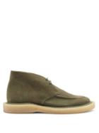 Matchesfashion.com Jil Sander - Blanket-stitch Suede Desert Boots - Mens - Khaki