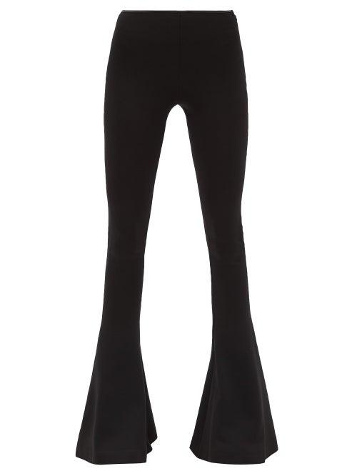 16arlington - Koro Stretch-crepe Flared Trousers - Womens - Black