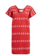 Matchesfashion.com Pippa Holt - No. 78 Embroidered Cotton Kaftan - Womens - Red Multi