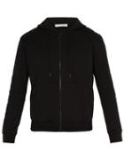 Matchesfashion.com Off-white - Stripe Sleeve Hooded Cotton Sweatshirt - Mens - Black
