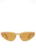 Matchesfashion.com Andy Wolf - Volta Cat Eye Acetate Sunglasses - Womens - Yellow