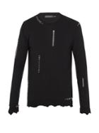 Alexander Mcqueen Ring-embellishment Wool-blend Sweater