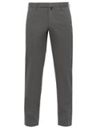 Matchesfashion.com Incotex - Slim Fit Stretch Cotton Twill Trousers - Mens - Grey