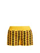 Vita Kin Riverbank Embroidered Lightweight Linen Shorts