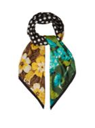 Richard Quinn Printed Silk-twill Scarf