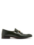 Matchesfashion.com Gucci - Harbor Leather Loafers - Mens - Green