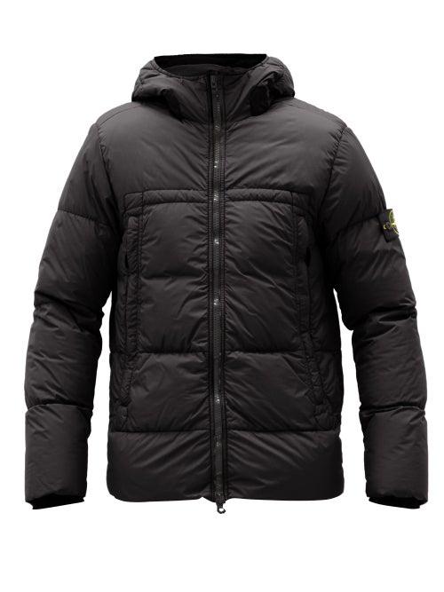 Matchesfashion.com Stone Island - Crinkle Reps Down-filled Shell Hooded Jacket - Mens - Black