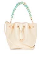 Matchesfashion.com Sophia Webster - Romy Mini Leather Bucket Bag - Womens - Gold