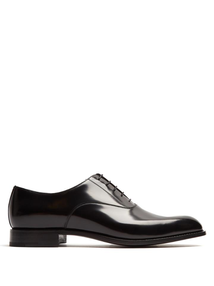 Prada High-shine Leather Derby Shoes