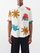 Jacquemus - Melo Arty Sun-print Twill Shirt - Mens - Beige Multi