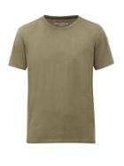Matchesfashion.com Officine Gnrale - Crew-neck Cotton-jersey T-shirt - Mens - Dark Green