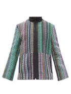 Marine Serre - Cotton-terry And Recycled-fibre Blend Jacket - Mens - Multi