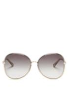 Matchesfashion.com Chlo - Oversized Square Acetate Sunglasses - Womens - Grey