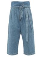 Matchesfashion.com Loewe - Turnover Top Cropped Jeans - Womens - Denim