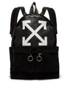 Off-white Arrows Suede And Leather Backpack