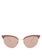 Matchesfashion.com Prada Eyewear - Cat Eye Acetate Sunglasses - Womens - Red